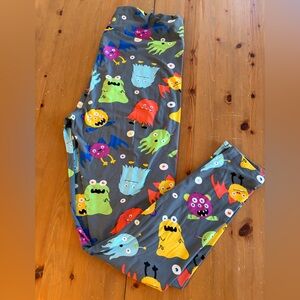 LuLaRoe Whimsical Print Pants TC